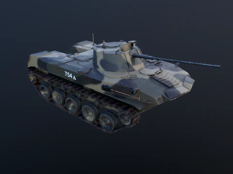 Carro armato tedesco Panzer III ausf M della Seconda Guerra Mondiale Modello 3D