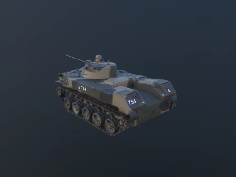 Carro armato tedesco Panzer III ausf M della Seconda Guerra Mondiale Modello 3D