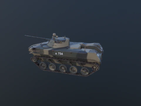 Carro armato tedesco Panzer III ausf M della Seconda Guerra Mondiale Modello 3D