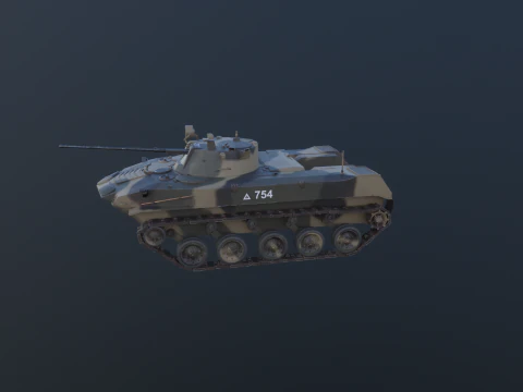 Carro armato tedesco Panzer III ausf M della Seconda Guerra Mondiale Modello 3D