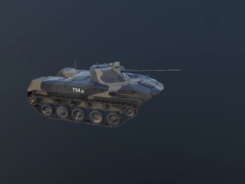Carro armato tedesco Panzer III ausf M della Seconda Guerra Mondiale Modello 3D