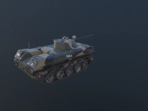 Carro armato tedesco Panzer III ausf M della Seconda Guerra Mondiale Modello 3D