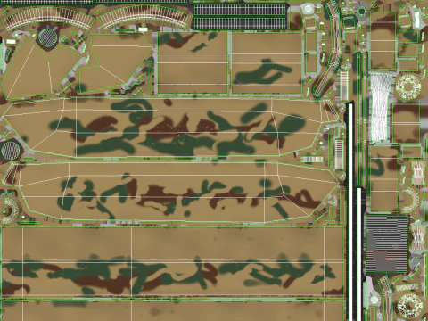 Carro armato tedesco Panzer III ausf M della Seconda Guerra Mondiale mimetico Modello 3D