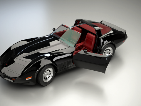 Chevrolet Corvette C3 1980-1982 Modello 3D
