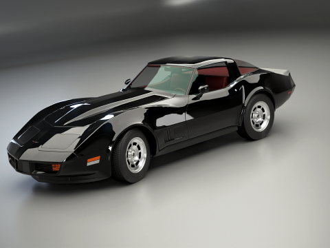 Chevrolet Corvette C3 1980-1982 3D Model