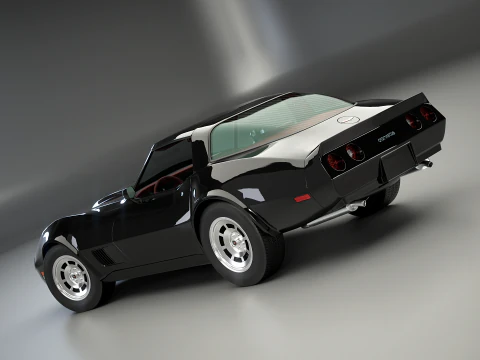 Chevrolet Corvette C3 1980-1982 3D Model