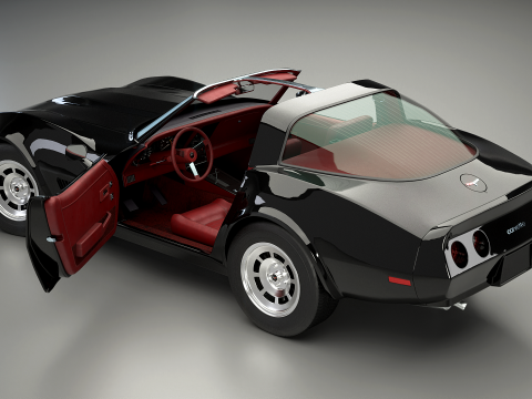 Chevrolet Corvette C3 1980-1982 3D Model