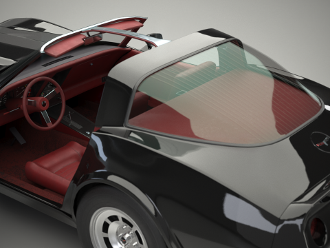 Chevrolet Corvette C3 1980-1982 3D Model