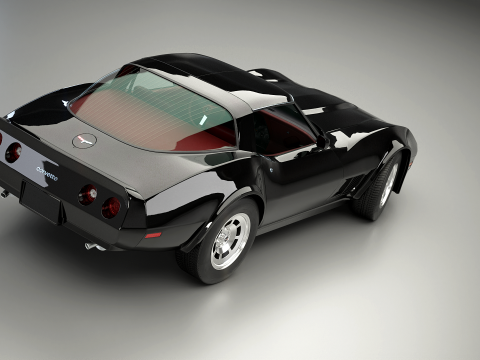 Chevrolet Corvette C3 1980-1982 3D Model