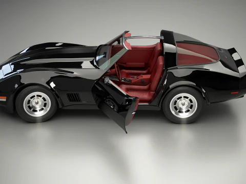 Chevrolet Corvette C3 1980-1982 3D Model