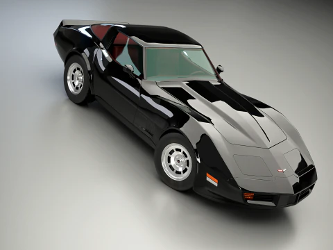 Chevrolet Corvette C3 1980-1982 3D Model