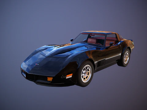 Chevrolet Corvette C3 1980-1982 3D Model