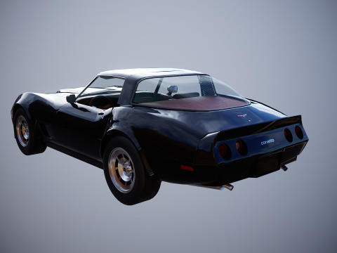 Chevrolet Corvette C3 1980-1982 3D Model