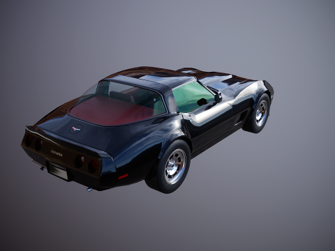 Chevrolet Corvette C3 1980-1982 3D Model
