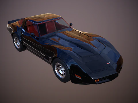 Chevrolet Corvette C3 1980-1982 3D Model