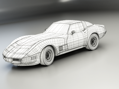 Chevrolet Corvette C3 1980-1982 3D Model
