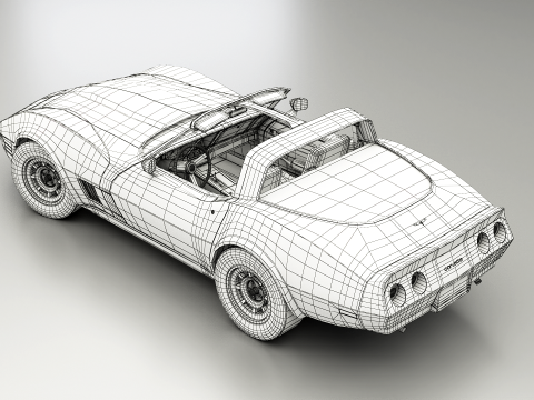 Chevrolet Corvette C3 1980-1982 3D Model