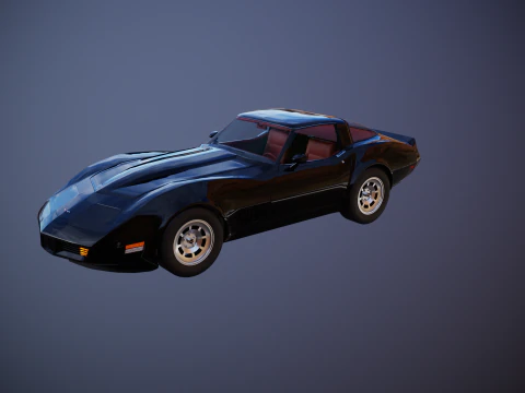 Chevrolet Corvette C3 1980-1982 3D Model