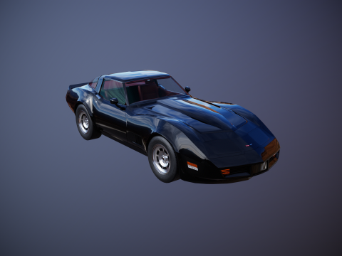 Chevrolet Corvette C3 1980-1982 3D Model