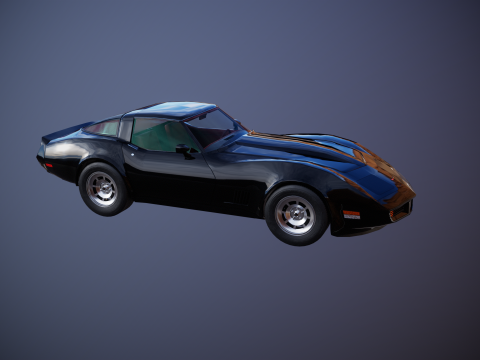 Chevrolet Corvette C3 1980-1982 3D Model