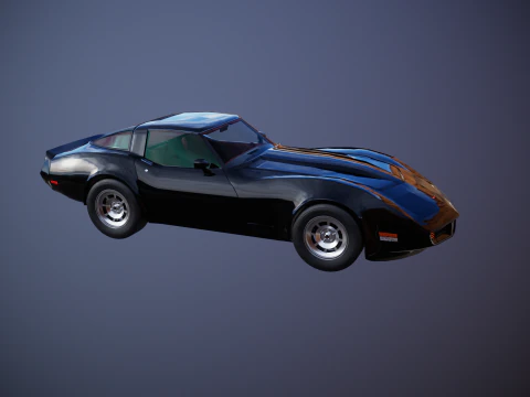 Chevrolet Corvette C3 1980-1982 3D Model