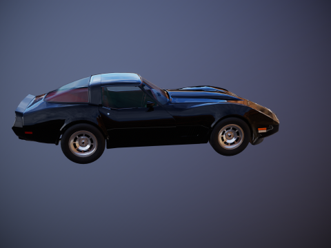 Chevrolet Corvette C3 1980-1982 3D Model