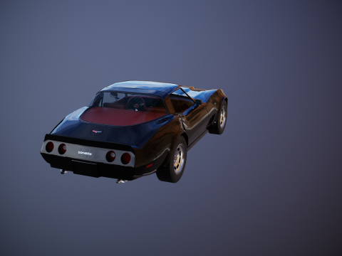 Chevrolet Corvette C3 1980-1982 3D Model