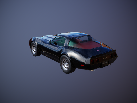 Chevrolet Corvette C3 1980-1982 3D Model