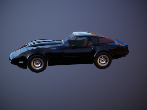 Chevrolet Corvette C3 1980-1982 3D Model