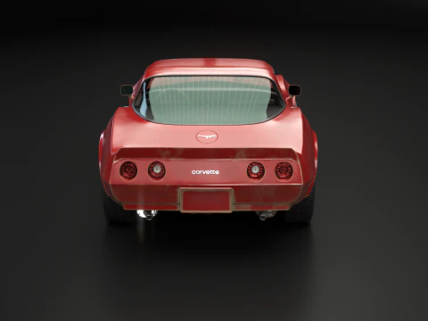 Chevrolet Corvette C3 1980-1982 Aged 3D Model