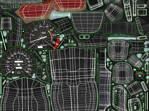 Chevrolet Corvette C3 1980-1982 invecchiata Modello 3D