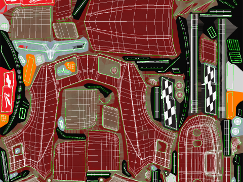 Chevrolet Corvette C3 1980-1982 invecchiata Modello 3D