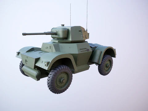 Auto blindata Daimler MKI Modello 3D