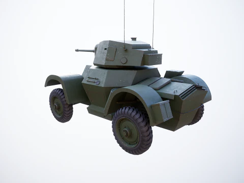 Auto blindata Daimler MKI Modello 3D