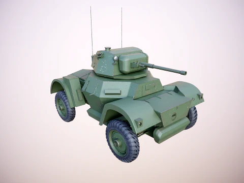 Auto blindata Daimler MKI Modello 3D