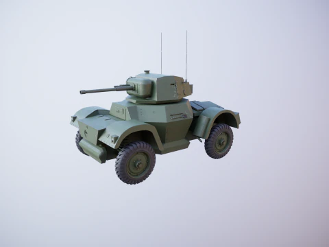 Auto blindata Daimler MKI Modello 3D