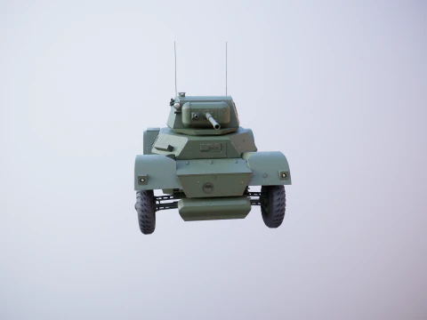 Auto blindata Daimler MKI Modello 3D