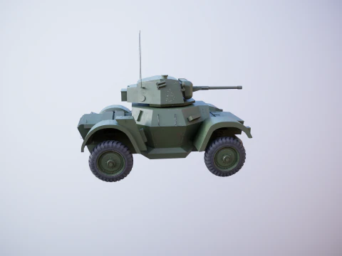 Auto blindata Daimler MKI Modello 3D