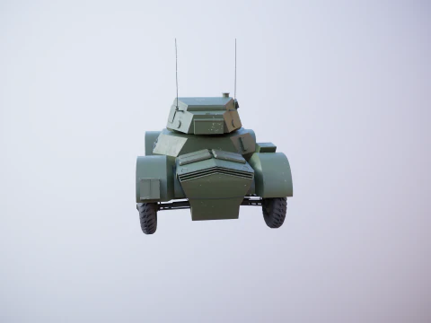 Auto blindata Daimler MKI Modello 3D