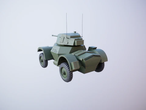 Auto blindata Daimler MKI Modello 3D