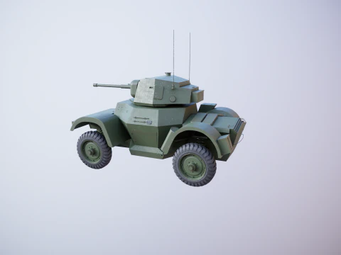 Auto blindata Daimler MKI Modello 3D