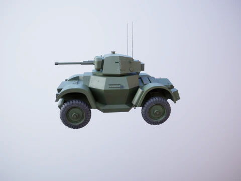 Auto blindata Daimler MKI Modello 3D
