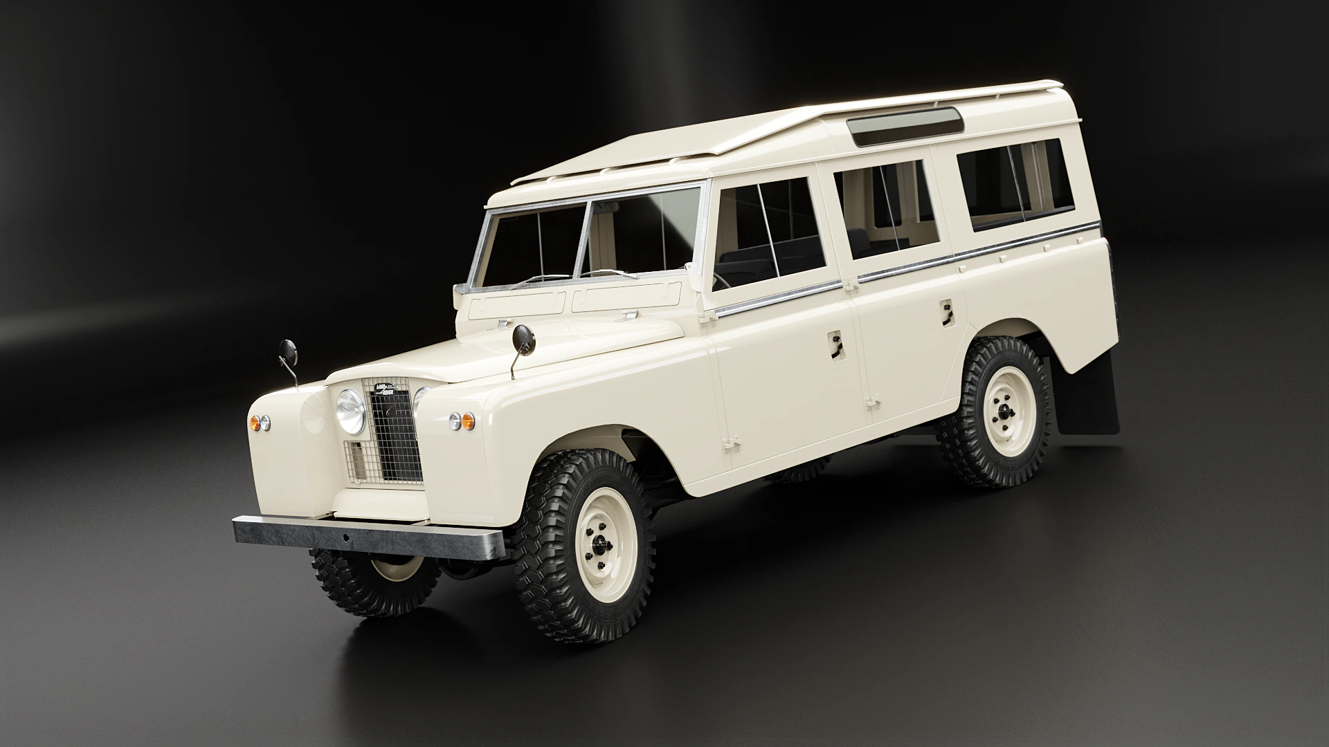 Land Rover Series II LWB 3D Model .c4d .max .obj .3ds .fbx .stl .blend 
