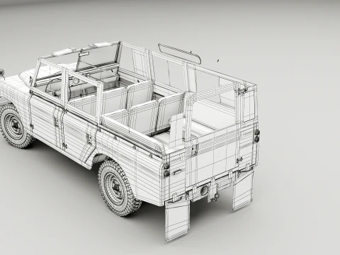 Land Rover Series II LWB 3D Model