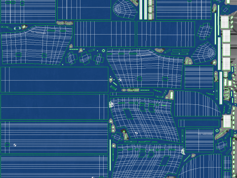 Pipelayer Crane Ship 3D Model