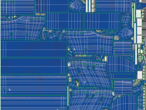 Pijpenlegger kraanschip gebruikt en verroest 3D Model