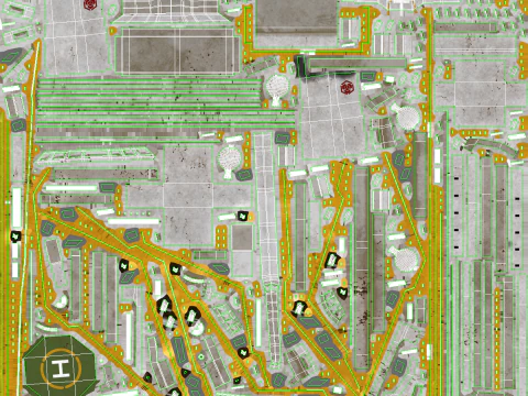 Pijpenlegger kraanschip gebruikt en verroest 3D Model