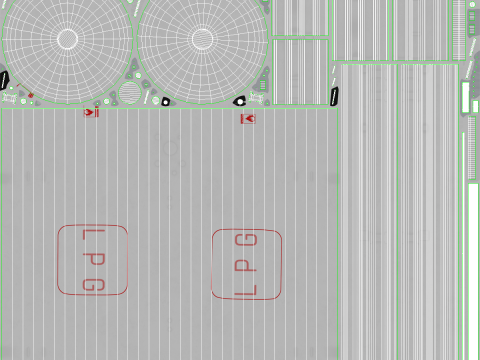 LPG Station and Tank 3D Model