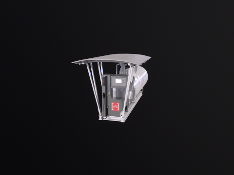 LPG Station and Tank 3D Model
