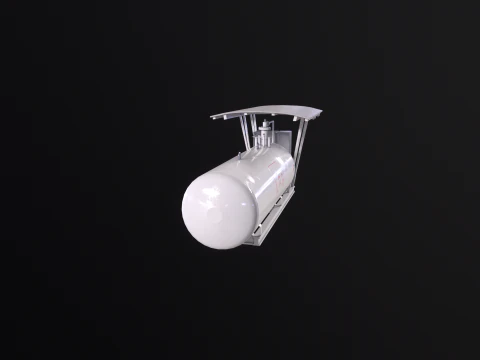 LPG Station and Tank 3D Model